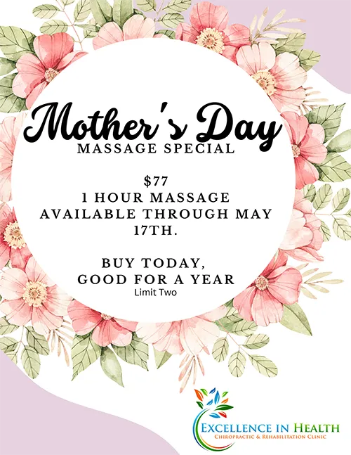 Chiropractic Anchorage AK Mothers Day Massage Special